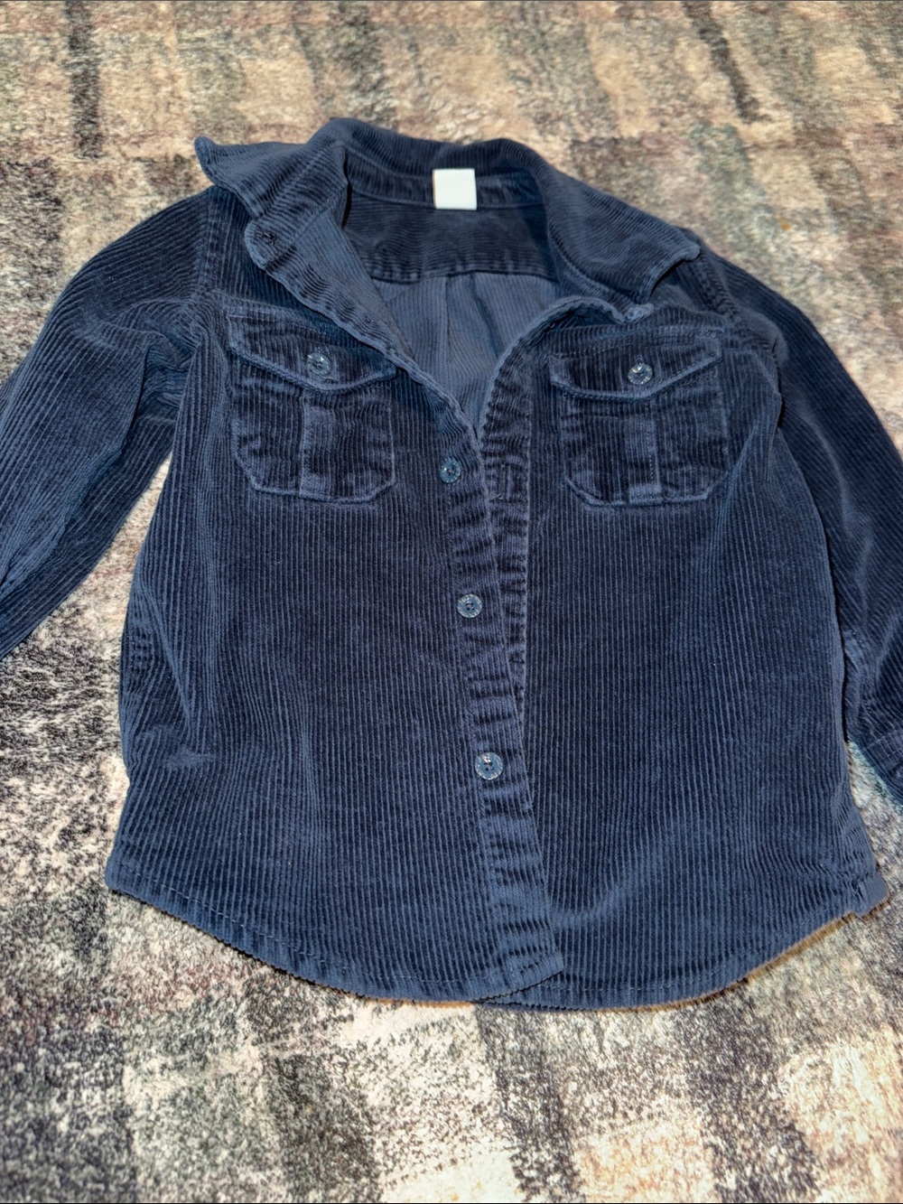 Kids GAP Navy Blue Corduroy Shirt